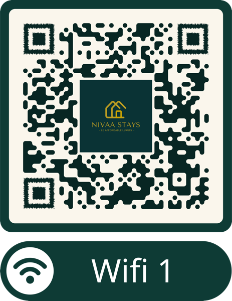 Wi-Fi QR code for Nivaa Stays — Room 1